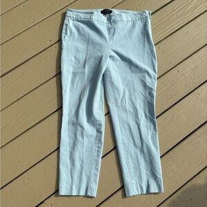 TALBOTS Sky Blue (Chatham) Stretch Cropped Trousers, Size: 10P